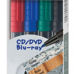 Маркеры Faber-Castell Multimark Универсальные водостойкие 4шт