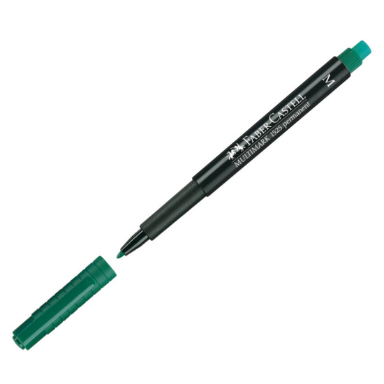 Маркер Faber-Castell Multimark перманентный зеленый М