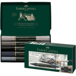 Маркеры Faber-Castell Albrecht Dürer 5 серых тонов