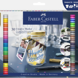 Маркеры Faber-Castell 30 цветов набор