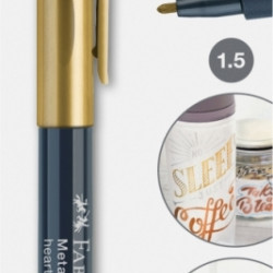 Маркер Faber-Castell Metallics 250 ЗолотоеСердце водостойкий