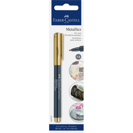 Маркер Faber-Castell Metallics 250 ЗолотоеСердце водостойкий
