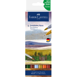 Маркеры акварельные Faber-Castell Gofa Aqua Tuscany 6 цветов