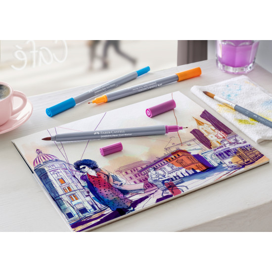 Маркеры акварельные Faber-Castell Gofa Aqua Tuscany 6 цветов