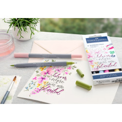 Маркеры Faber-Castell Goldfaber Aqua 6шт с кистью и лайнером