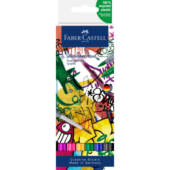 Маркеры Faber-Castell Goldfaber Aqua Граффити 6шт