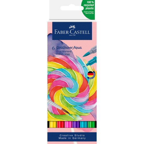 Маркеры Faber-Castell Goldfaber Aqua Конфетный магазин 6шт