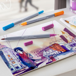 Маркеры Faber-Castell Goldfaber Aqua Dual 12 цветов