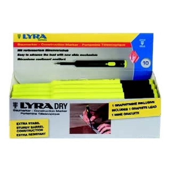 Маркер строительный Lyra Dry Profi 2B регулируемая длина