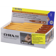 Permanentais marķieris Lyra Ink, celtniecības, sarkans