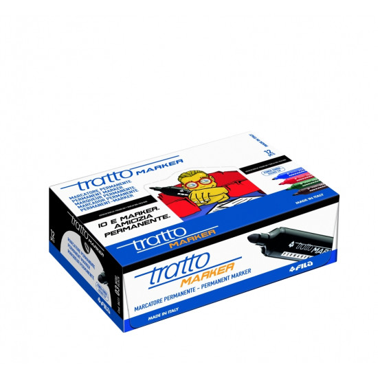 Маркеры Giotto Tratto черные перманентные 20шт