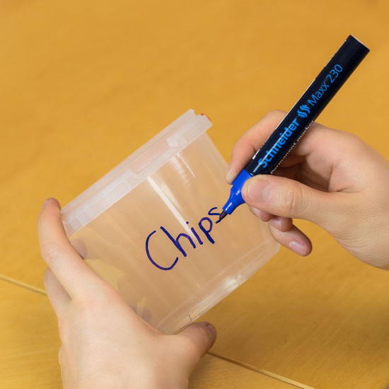 Permanentais marķieris Schneider 230, 1-3mm, konisks, melns