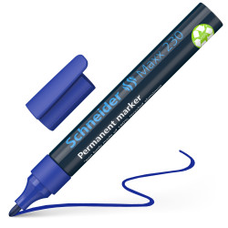 Permanentais marķieris Schneider 230, 1-3mm, konisks, zils
