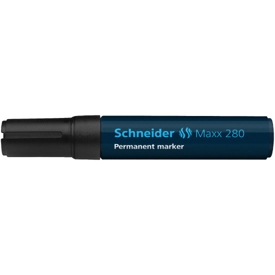 Permanentais marķieris Schneider Maxx 280, 4-12mm, nošķelts gals, melns