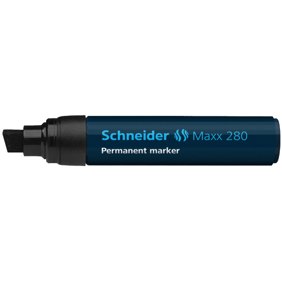 Permanentais marķieris Schneider Maxx 280, 4-12mm, nošķelts gals, melns