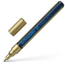 Permanentais marķieris Schneider 271, 1-2 mm, konisks, zelta