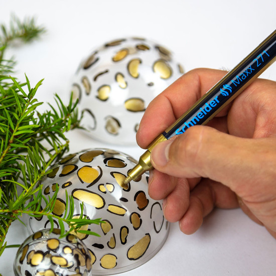 Permanentais marķieris Schneider 271, 1-2 mm, konisks, zelta
