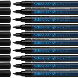 Permanentais marķieris Schneider Paint 271, 1-2mm, melns (P)