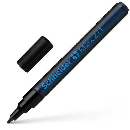 Permanentais marķieris Schneider Paint 271, 1-2mm, melns (P)