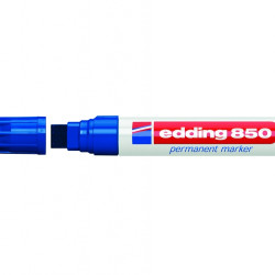 Перманентный маркер edding 850, синий, скошенный наконечник, 5-15 мм