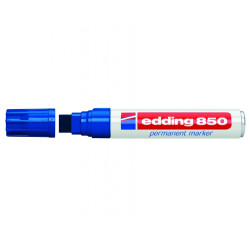 Перманентный маркер edding 850, синий, скошенный наконечник, 5-15 мм