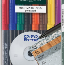 Маркеры Faber-Castell Multimark M 8 цветов с ластиком