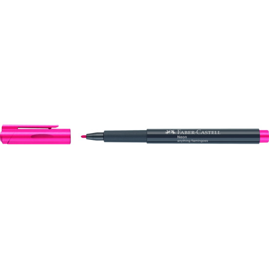 Маркер Faber-Castell 128 Неон Розовый Фламинго Водостойкий