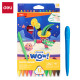 Пластиковые мелки DELI ColorWow, Для чистых рук, Multicolor