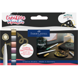 Markerid Faber-Castell Gofa 1.5 Metallic Moments, komplekt 6tk/pk