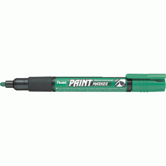 Permanentais marķieris Pentel Paint MMP20, 4.0mm, zaļš
