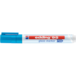 Klaasimarker Edding 95 helesinine ümara otsaga 1.5-3mm