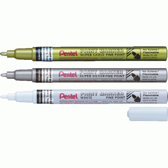 Permanentais marķieris Pentel Paint MSP10 2.9mm, konisks, zelta