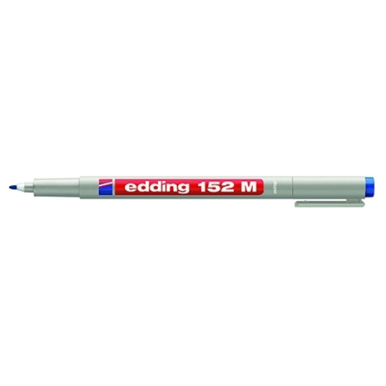 Маркер Edding 152M синий нестираемый 1мм