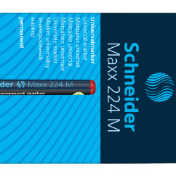 Permanentais marķieris plēvēm OHP Schneider 224M, 1mm, sarkans