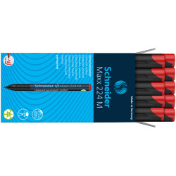 Permanentais marķieris plēvēm OHP Schneider 224M, 1mm, sarkans