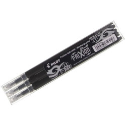 Стержни Pilot Frixion Ball 07мм черные 3шт