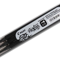Стержни Pilot Frixion Point 05мм черные 3шт