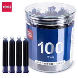 Чернильные мешочки DELI Blue 100шт