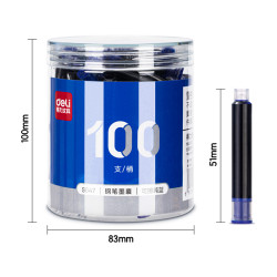 Чернильные мешочки DELI Blue 100шт