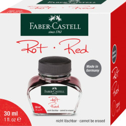 Чернила для перьевых ручек Faber-Castell Tinten Красный 30 мл Нестираемые