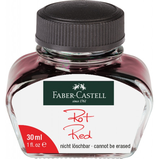 Чернила для перьевых ручек Faber-Castell Tinten Красный 30 мл Нестираемые
