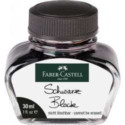 Чернила Faber-Castell 30мл черные стираемые