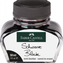 Чернила Faber-Castell 30мл черные стираемые