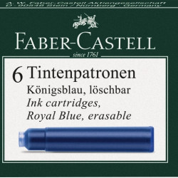 Картриджи Faber-Castell стандартные синие стираемые