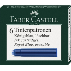 Картриджи Faber-Castell стандартные синие стираемые
