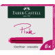 Чернильные картриджи Faber-Castell розовые стирающаяся 6шт