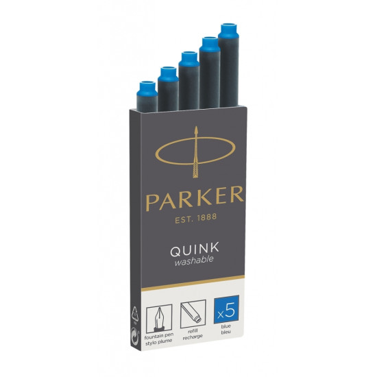 Картриджи Parker QUINK Long синие 5шт