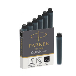 Картриджи Parker Quink Mini черные 6 шт