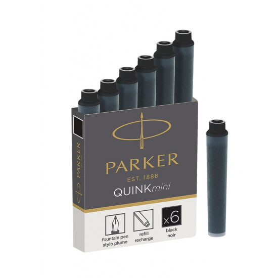 Картриджи Parker Quink Mini черные 6 шт