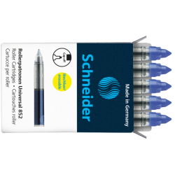 Стержни для ручек-роллеров Schneider 852, Royal Blue, Стираемые чернила